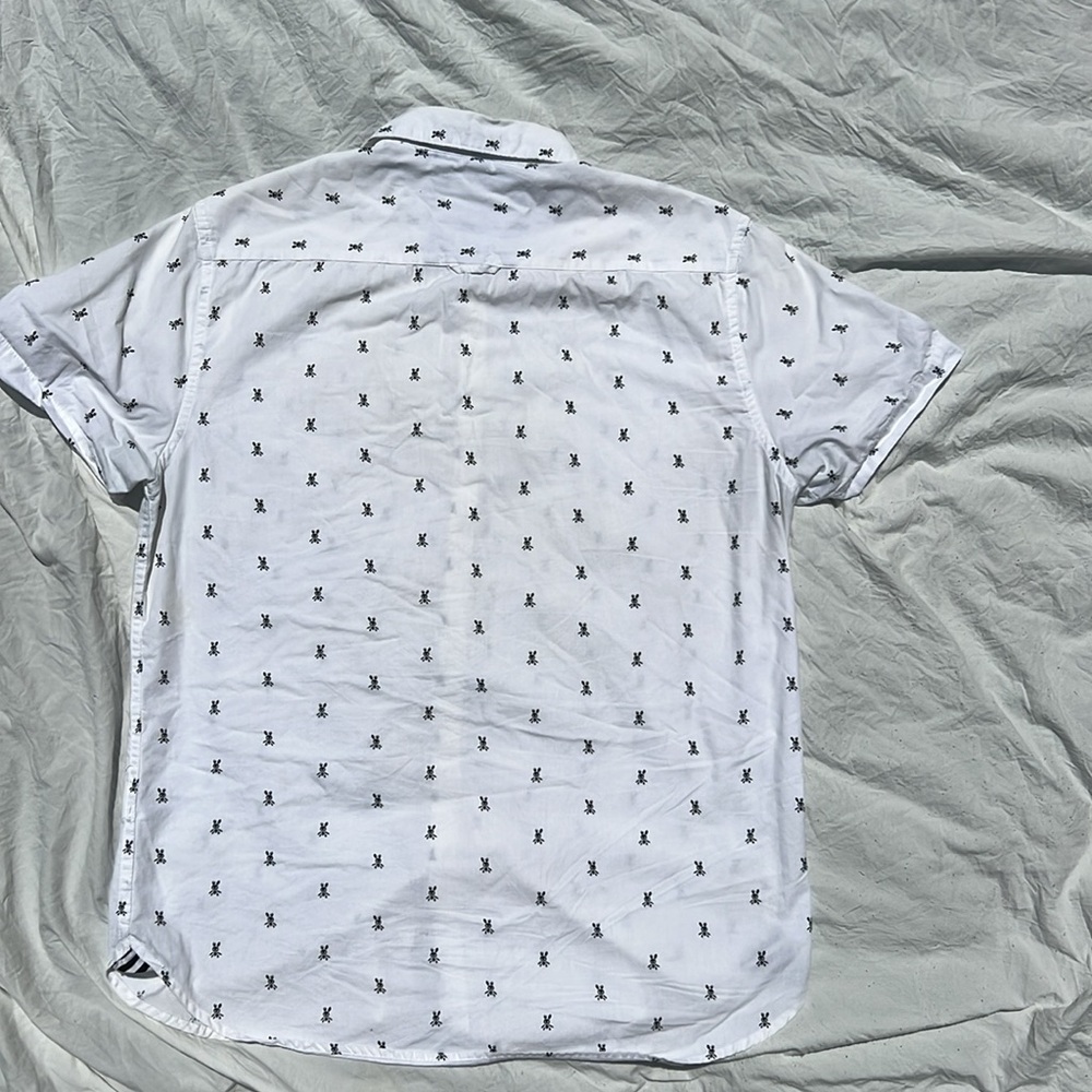 Denim & Flower White Patterned Casual Shirt - Picture 4 of 4